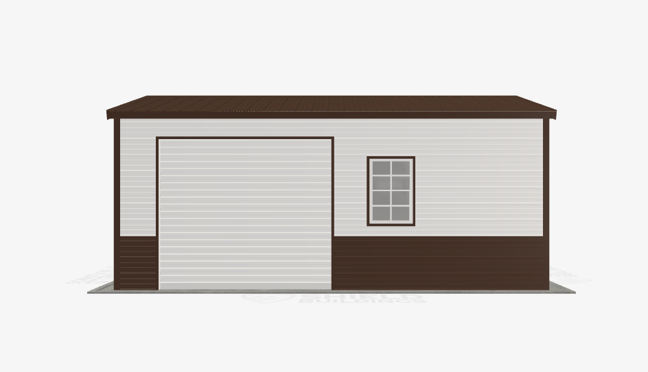 SIDE ENTRY GARAGE metal building, 12'W x 20'L x 8'H — photo 3 of 3