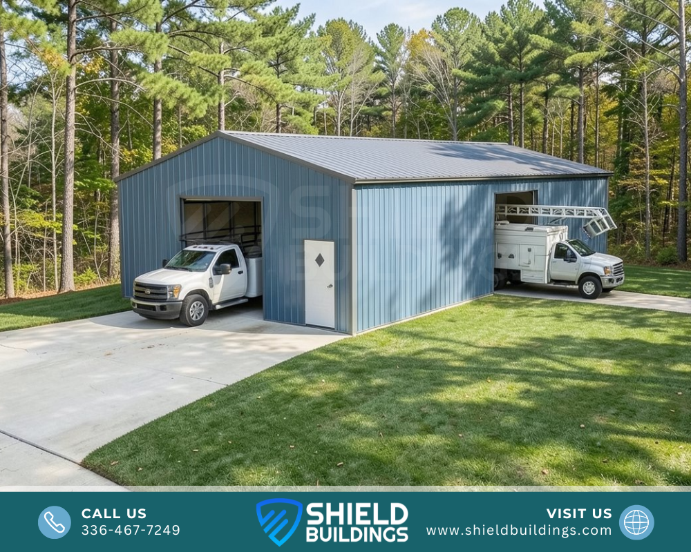 GARAGE metal building, 30'W x 60'L x 11'H
