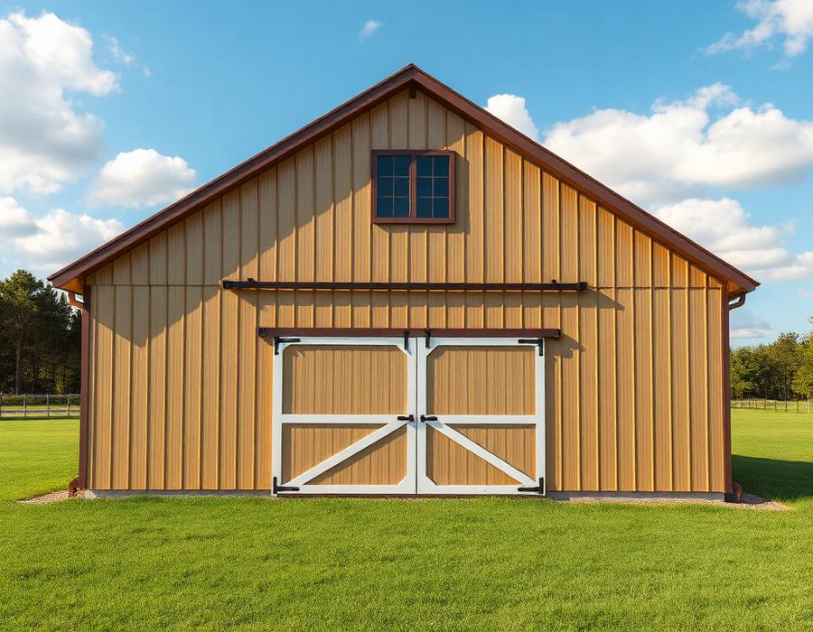 Inside view of 24' x 30' Barn