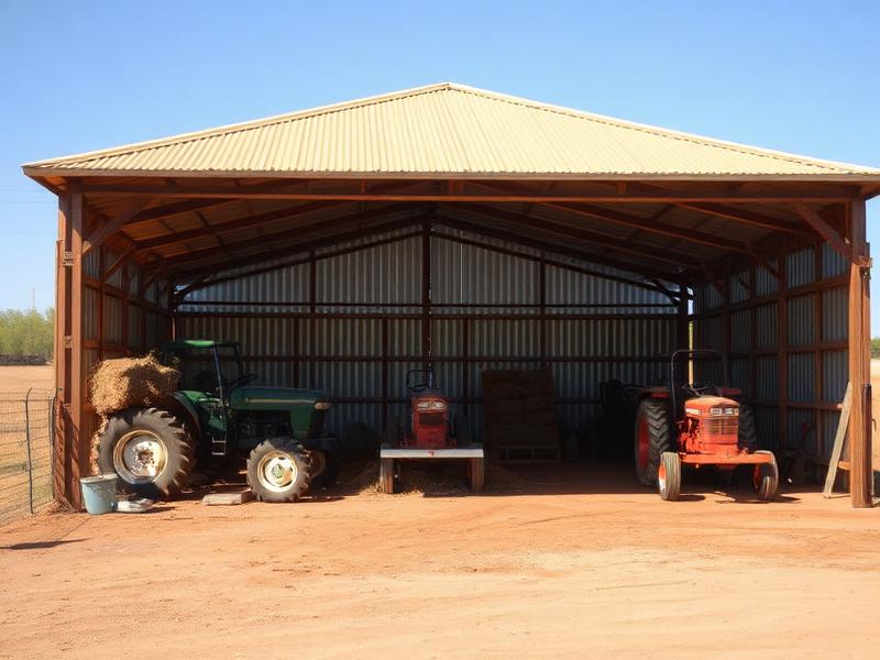 Lean To Shelter metal building, 12'W x 30'L x 9'H