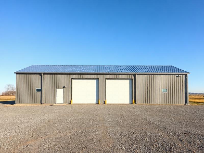 Inside view of 30' x 60' Commercial Garage