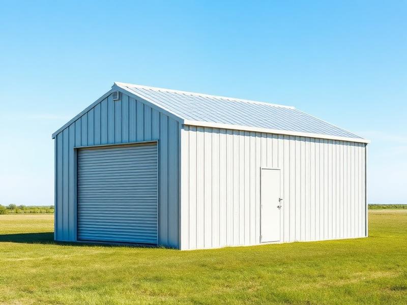 Compact Garage metal building, 12'W x 20'L x 8'H